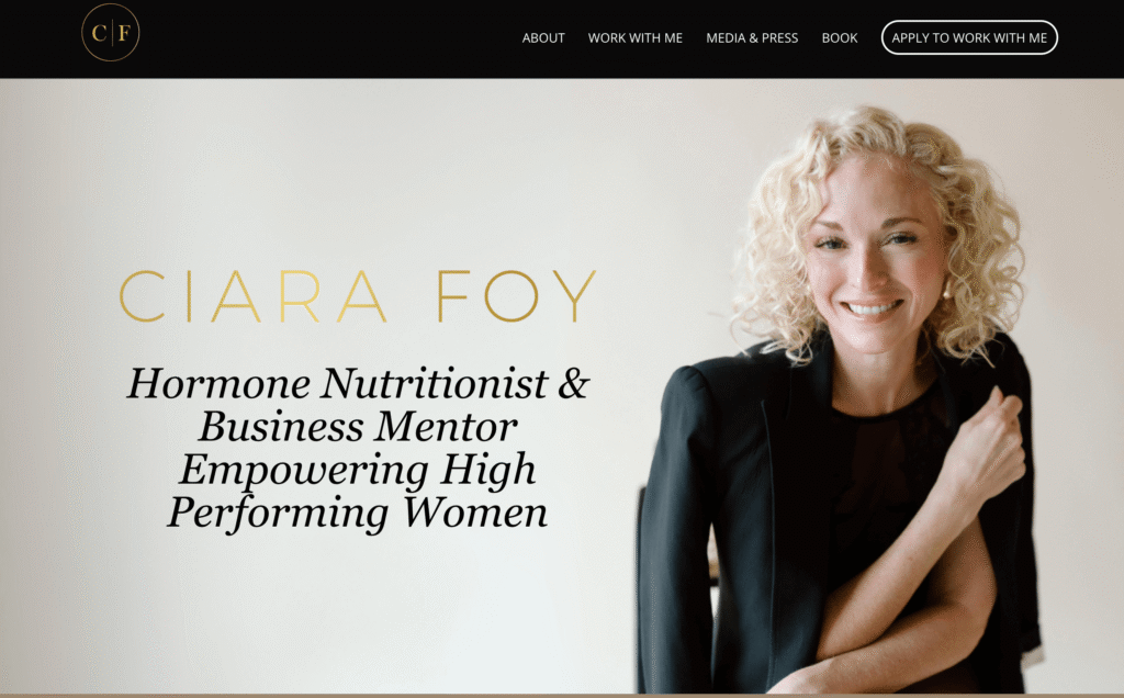 Ciara foy - coaching website