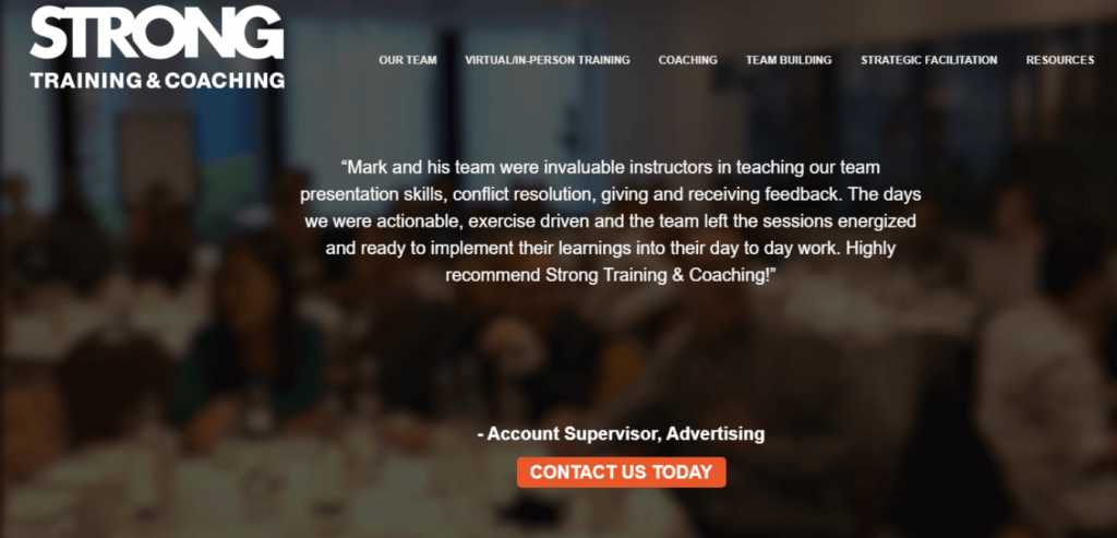 Strong Training-Career coaching website
