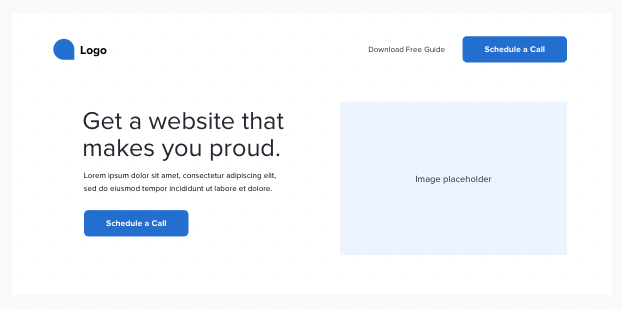 website wireframe