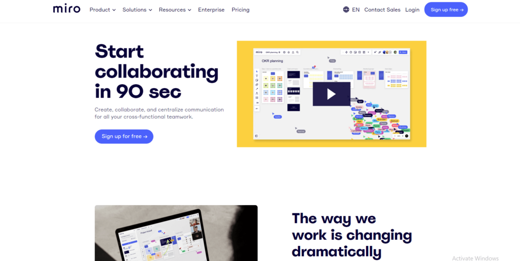 Miro- best wireframe tool 