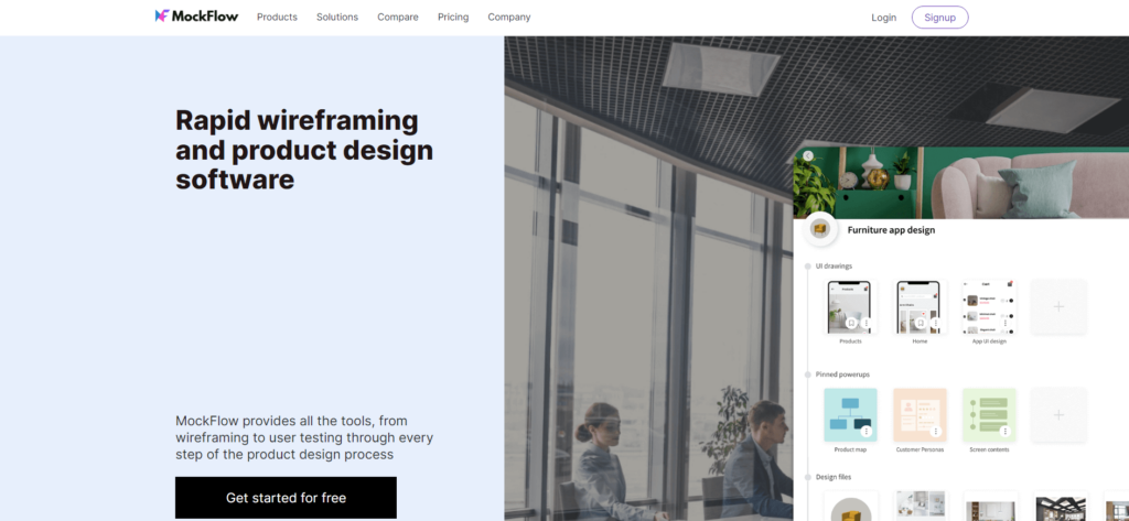 Mockflow - wireframe tool 