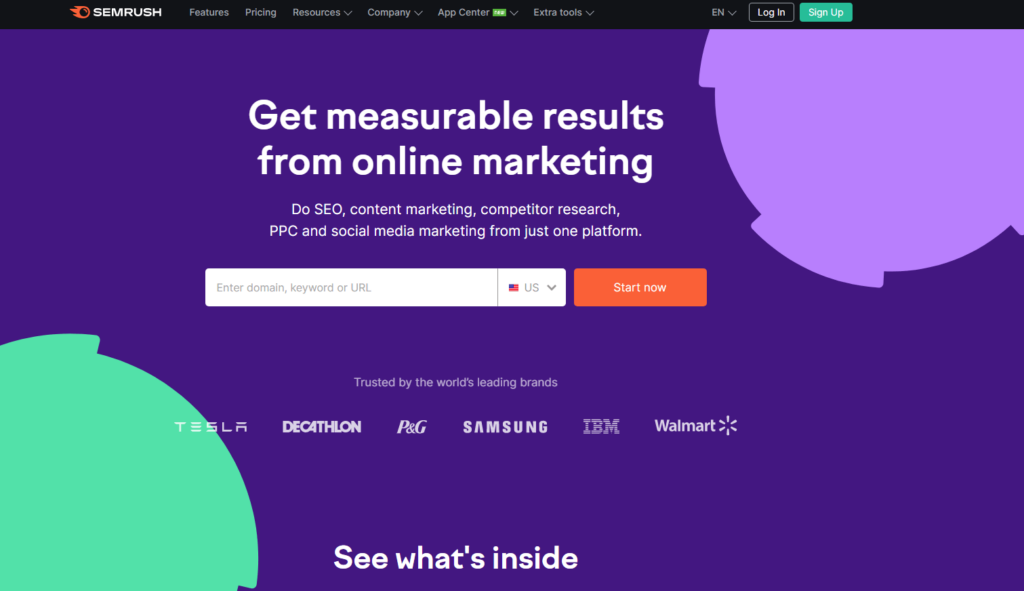 SEMrush - optimization tool