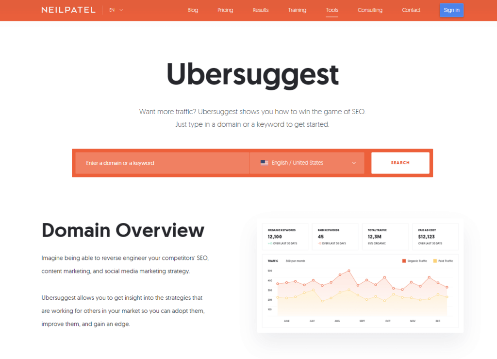 Ubersuggest