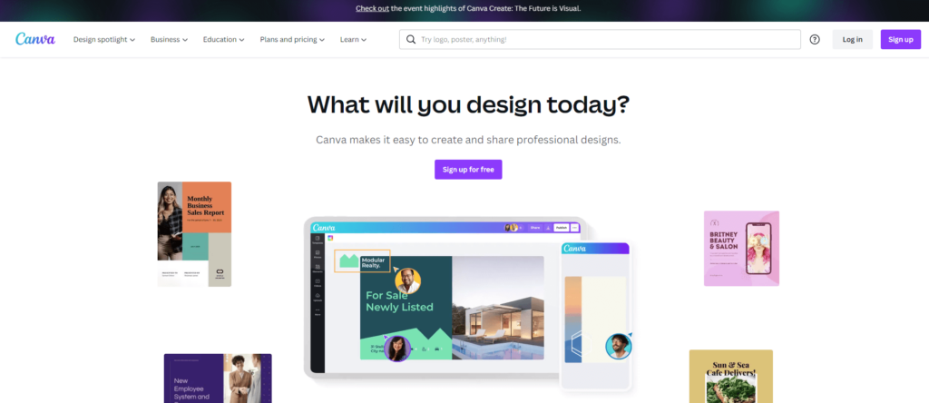 Canva - content development tool