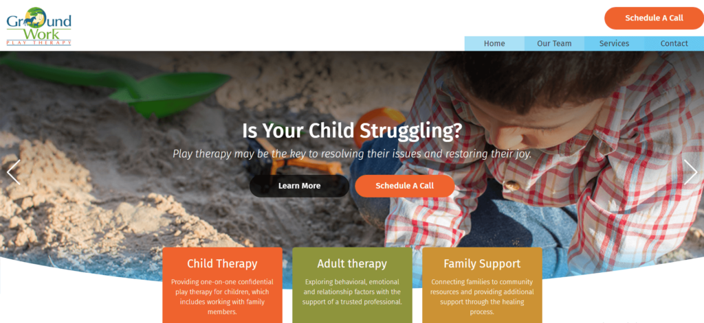 Website homepage idea