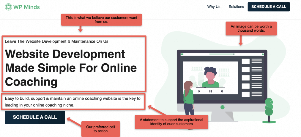 How to create a website homepage