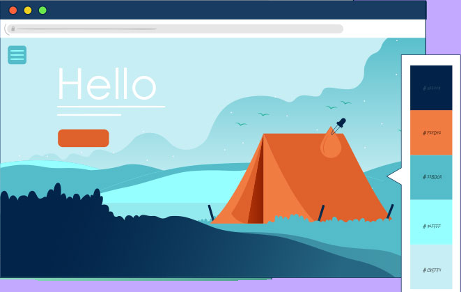 Choose professional colors for your website