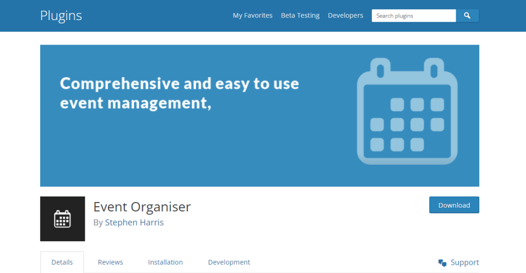 Event Organiser - WordPress event registration plugins