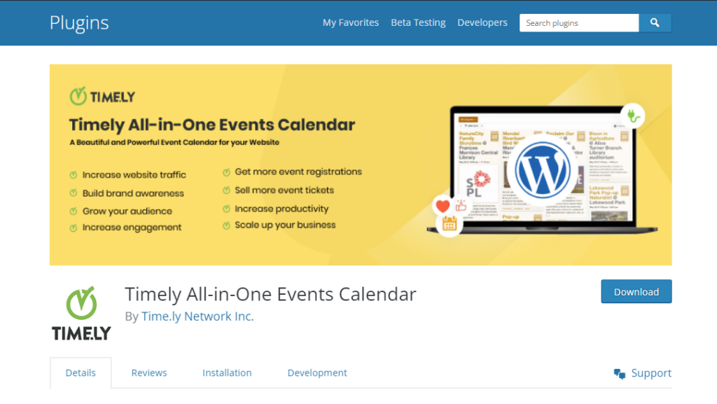 Timely All-in-One Events Calendar