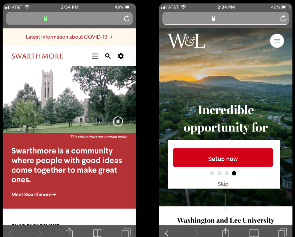 Keep the mobile design simple and eye catchyÂ