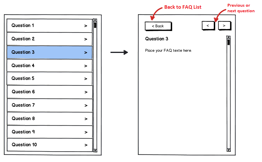 mobile-optimized FAQ section