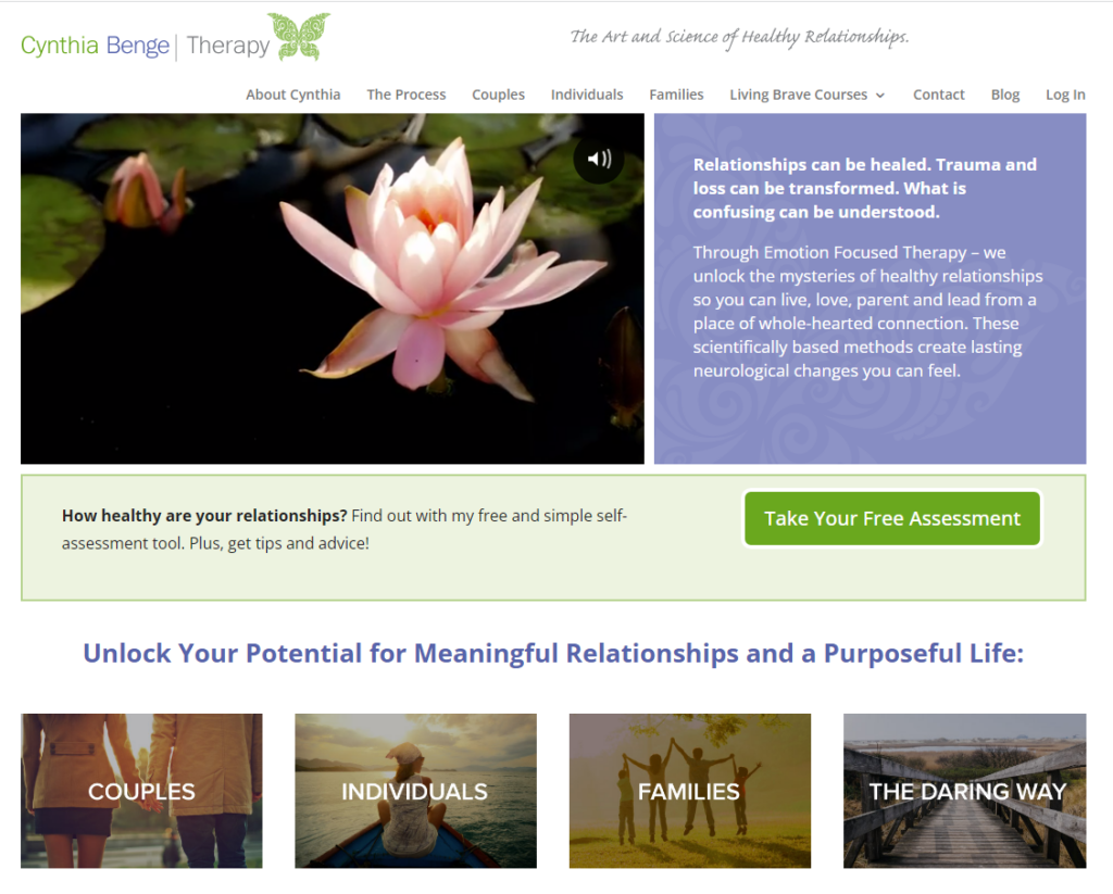 cynthiabenge - websites for therapists