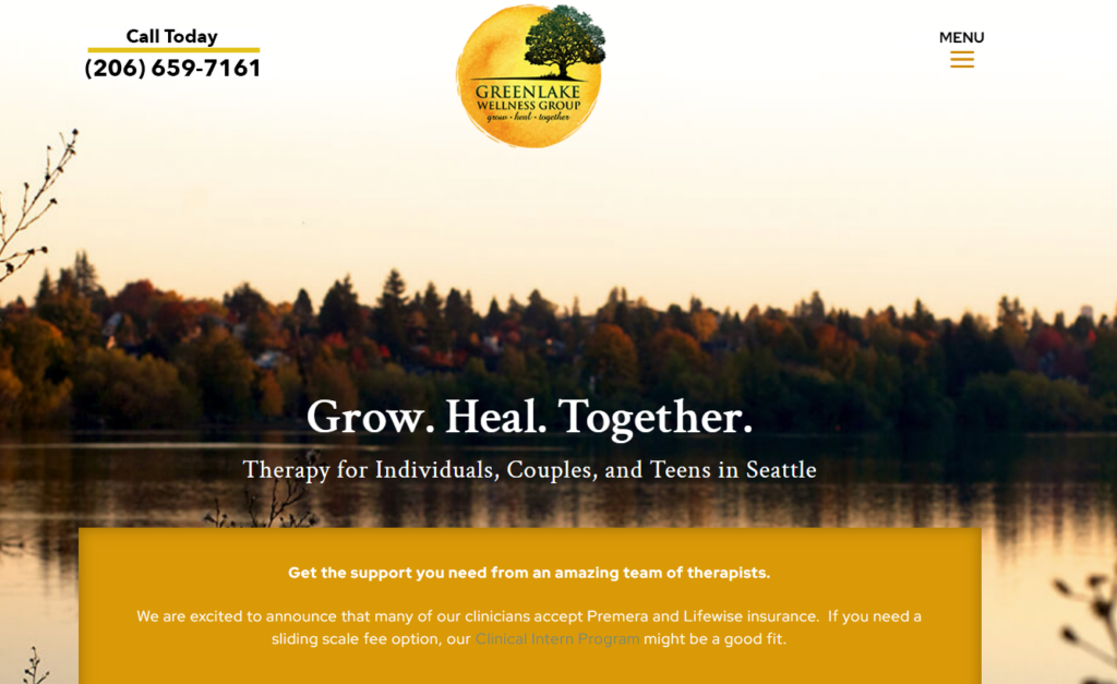 greenlakewellness - therapy websites