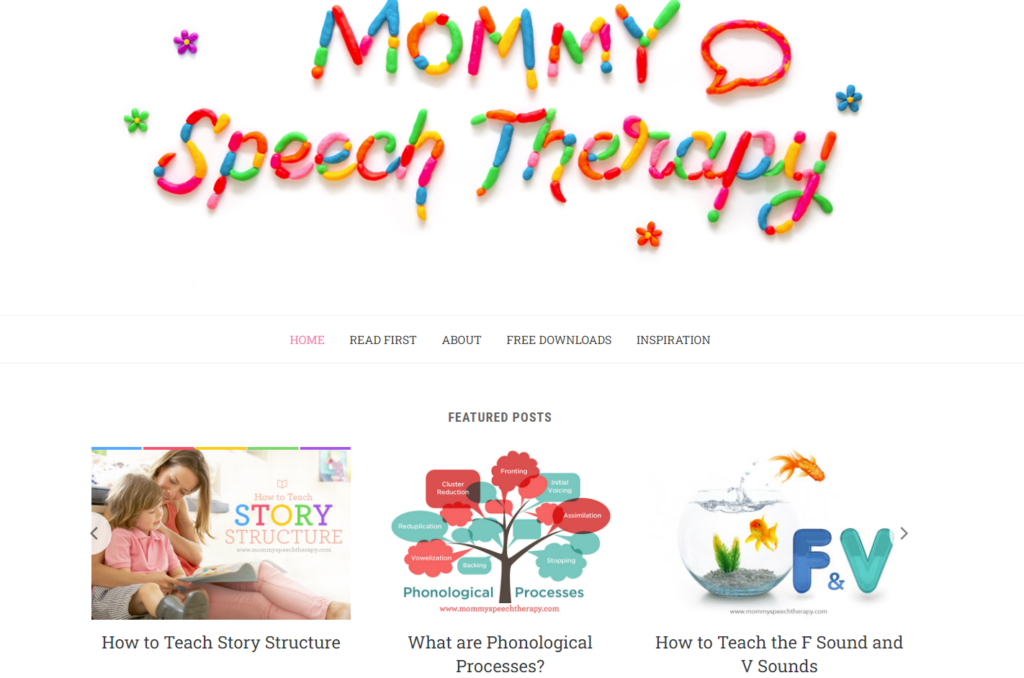 mommyspeechtherapy - websites for therapists