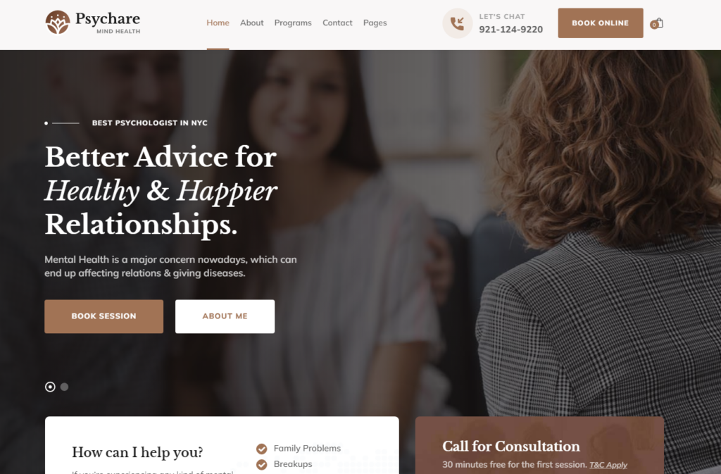 Psychare template