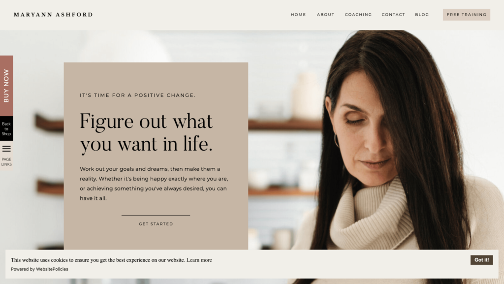coaching website template