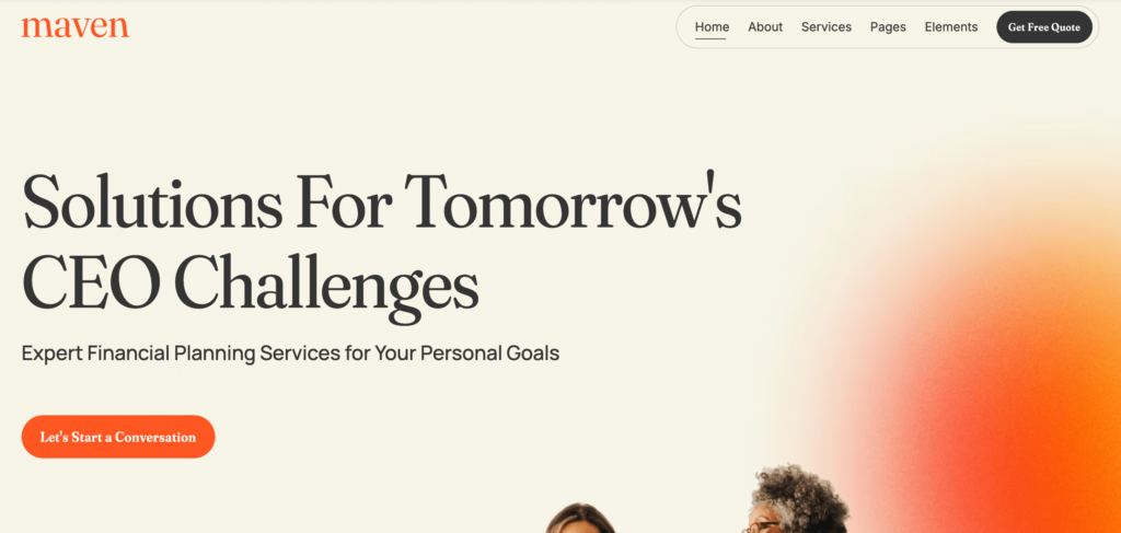 career coaching website template