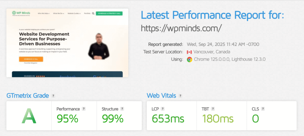 website assessment test