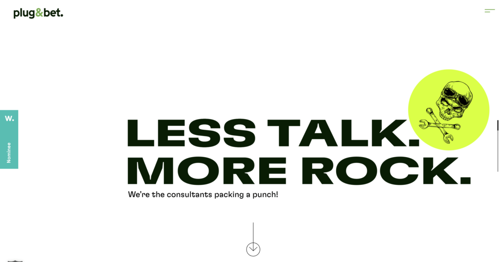 plug and bet - consulting website