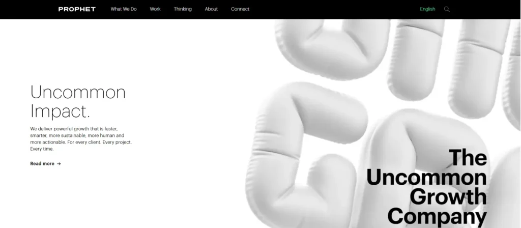 prophet - consulting website