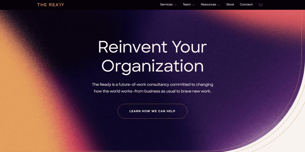 the ready - consulting website examples