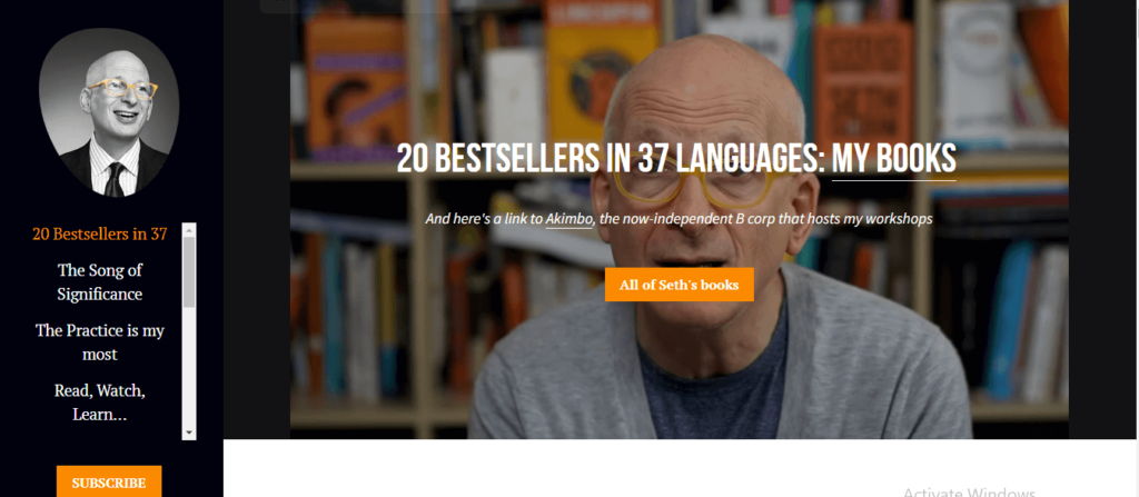 sethgodin.com - personal branding website