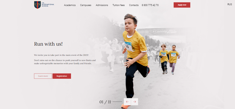 CIS International - school website