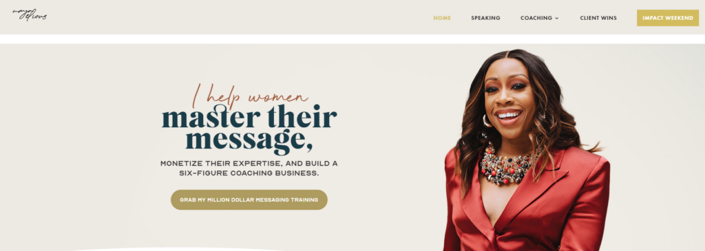 9. Maya Elious website wireframe examples