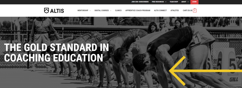 18. Altis personal trainer websites