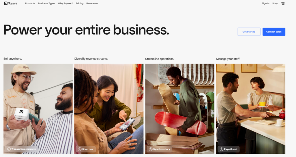 Square - payment option