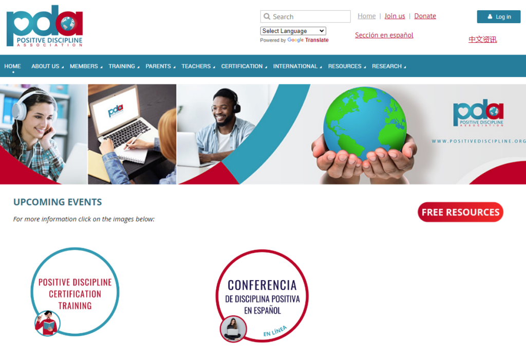2. Positive Discipline Association: