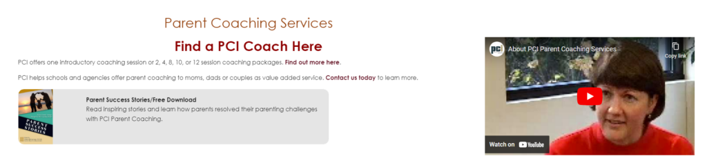 3. Parent Coach Certification® (PCCI):