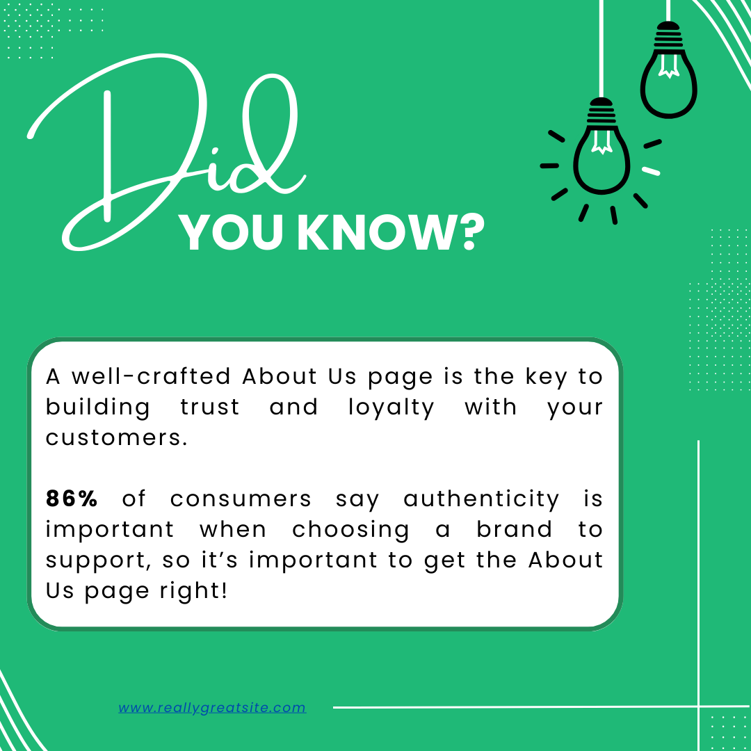 Importance of well-crafted about me page
