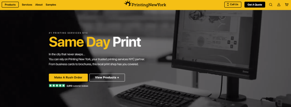 Key features of the Printing New York WooCommerce site:Â