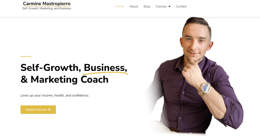 Carmine Mastropierro  coaching websites