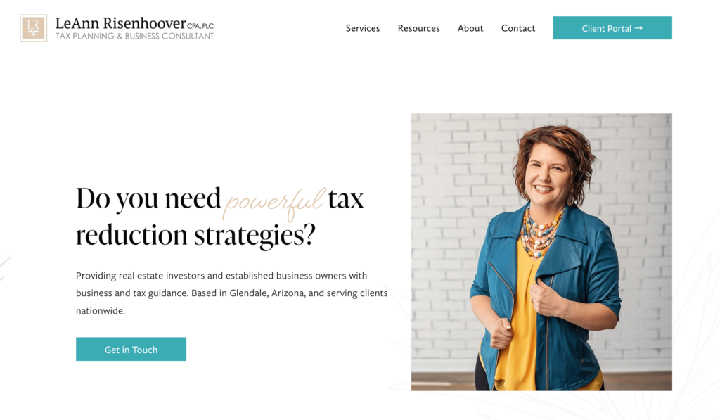 Storybrand website example
