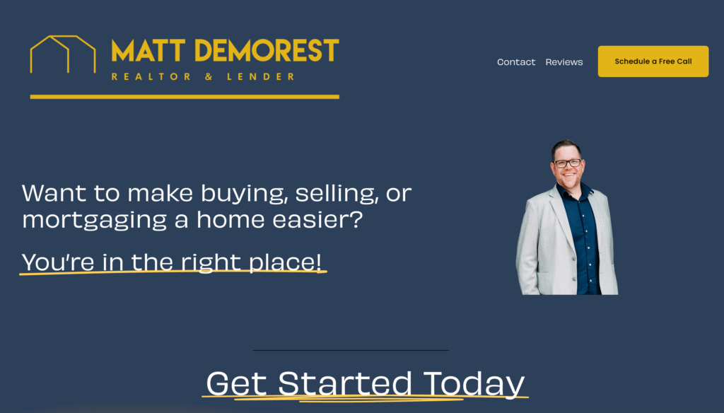 realtor & lender website