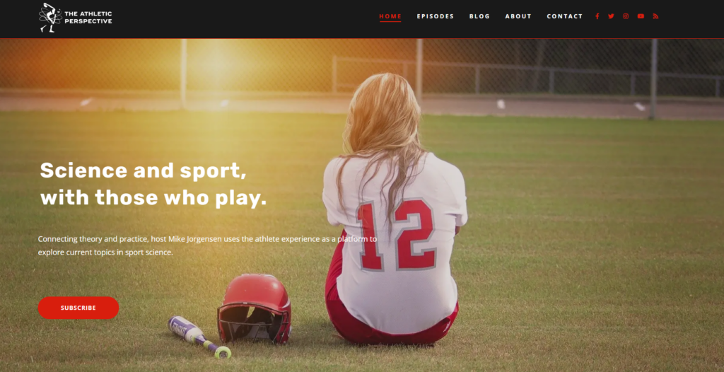 The Athletic Perspective Podcast Podcast Website Templates
