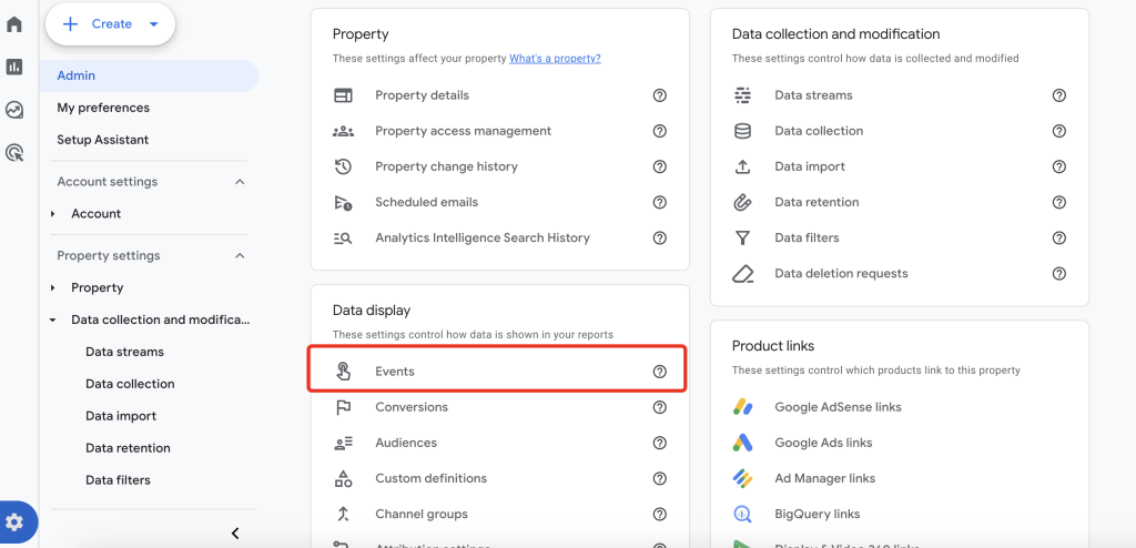 Step 1: Accessing Events in Admin: