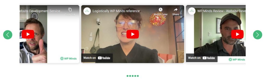2. Video testimonials