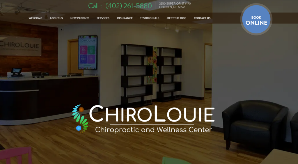 3. ChiroLouie Chiropractors Websites