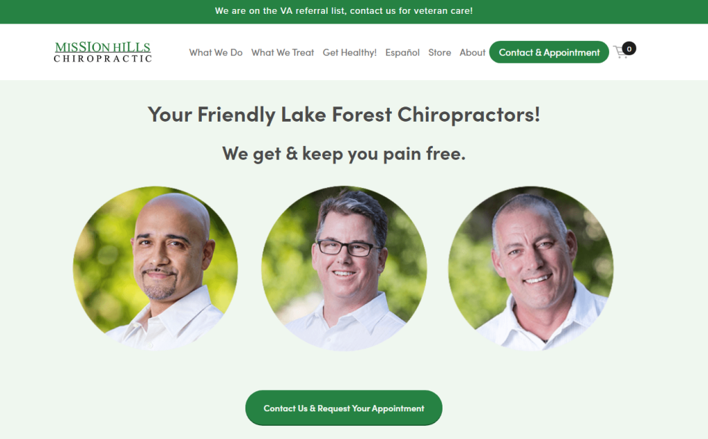 4. Mission Hills Chiropractic Chiropractors Websites