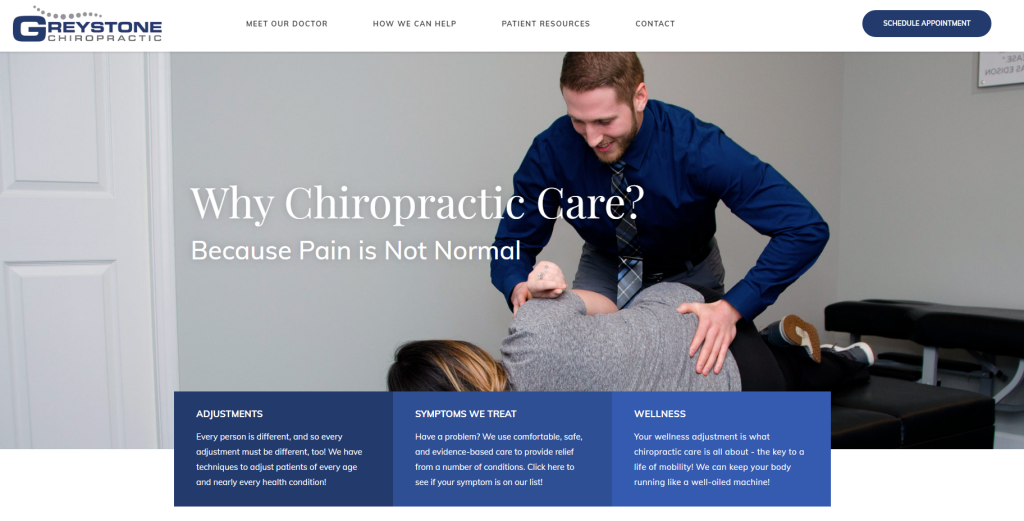 5. Greystone Chiropractic Chiropractors Websites