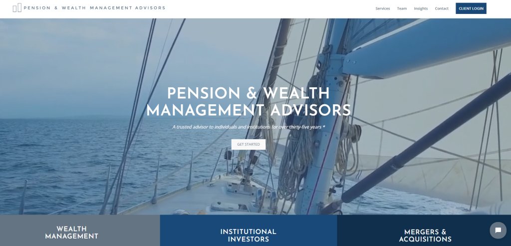 5. Pension & Wealth Management Advisors best financial advisor websites