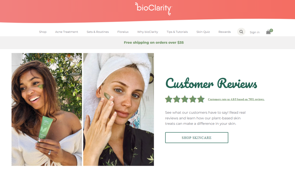 6. BioClarity testimonial page