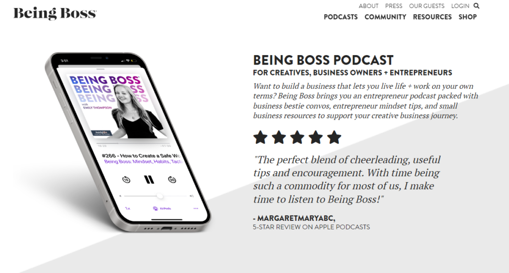 2. The Being Boss Podcast
