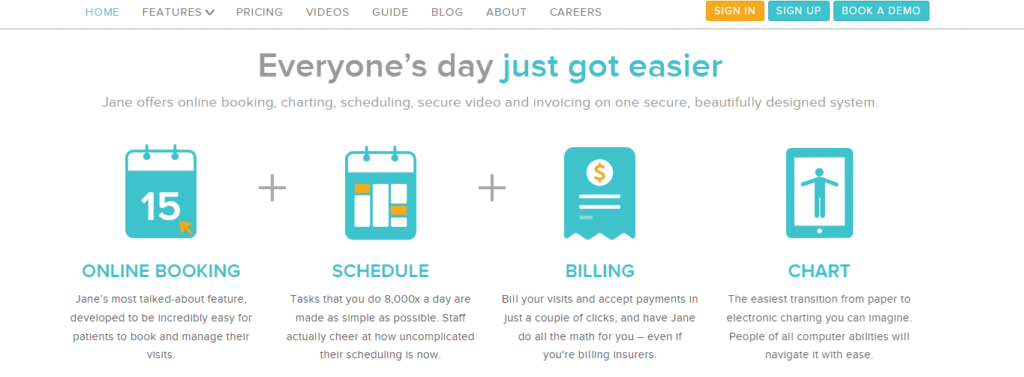 Jane App therapy appointment software