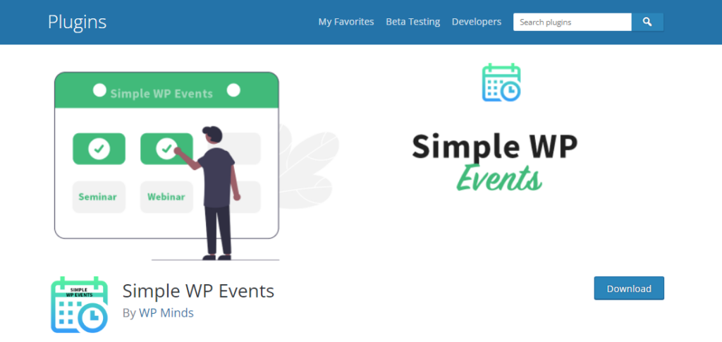 1. Simple WP Events best scheduling software for small business