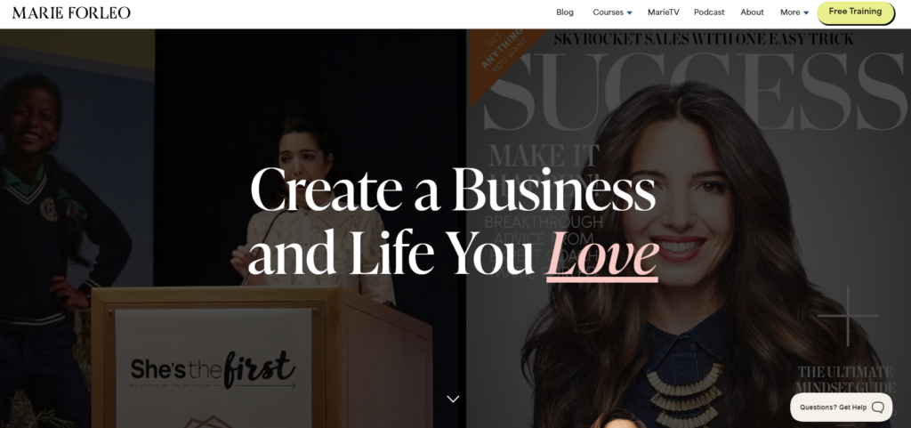 3. Marie Forleo Branding for Coaches