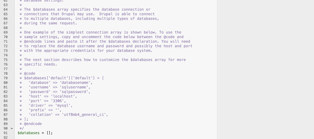 Step 4: Gather Drupal Database Information
